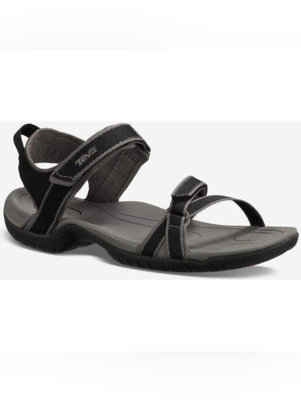 Teva Strappy Sport Sandals Black Trail Hiking Comfort US 7